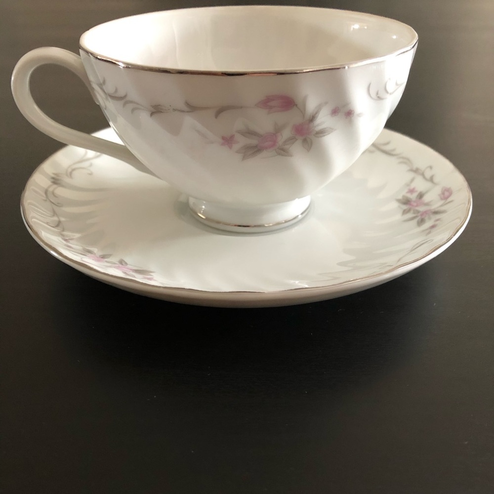 Vintage Gold Standard Porcelain China Tea‎ Cup & Saucer Set PINK ROSE
